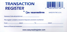Checkbook transaction register for sale  Bixby