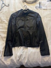 Superdry leather jacket for sale  WHITSTABLE