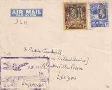 1934 gambia cachet gebraucht kaufen  Berlin