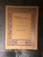 Grovlez sicilienne allegro d'occasion  Rennes-