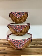 3 set basket longaberger for sale  Morrisville