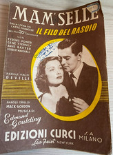 SPARTITO MUSICALE DA COLLEZIONE 1948 MAM'SELLE TYRONE POWER R GENE TIERNEY comprar usado  Enviando para Brazil