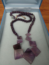 Amethyst necklace sterling for sale  DERBY