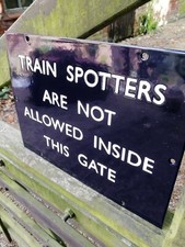 Train spotters enamel for sale  NOTTINGHAM