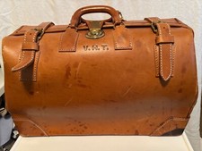 Mala monogramada de couro vintage Ace Leather Goods California, usado comprar usado  Enviando para Brazil