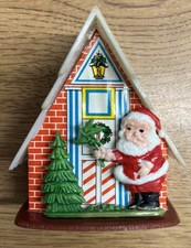 Vintage Muito Raro MCM Casa de Plástico de Natal com Slideshow Clicável Do Papai Noel, usado comprar usado  Enviando para Brazil