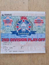 Ticket 1995 2nd for sale  SOUTHAMPTON
