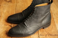 Sapatos masculinos Loake Shoemaker couro preto militar Derby Reino Unido 10 EUA 11 UE 44, usado comprar usado  Enviando para Brazil
