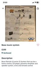 Used bose music for sale  NORTHWOOD