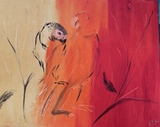Papagei ölbild abstrakt gebraucht kaufen  Jüterbog