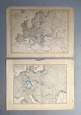 Two antique maps d'occasion  Expédié en Belgium