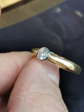 Bague jaune 18k d'occasion  Hénin-Beaumont