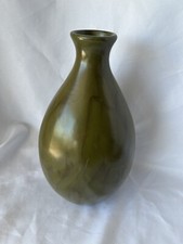 Vaso de bambu artesanal vintage MCM verde flor decorativa clássico 11" de altura comprar usado  Enviando para Brazil