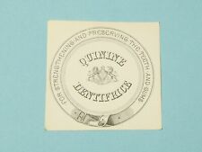 Antique quinine dentifrice for sale  BEDALE