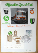Gedenkblatt bahn einweihung gebraucht kaufen  Reutlingen
