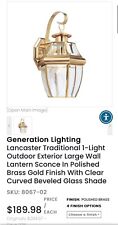 Lancaster traditional light for sale  Warwick