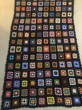 Usado, Vintage BOHO Estilo Roseanne Vovó Quadrado Crochê Afegão/Sofá Lance 45 X 76 comprar usado  Enviando para Brazil