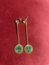 Boucles oreilles émeraude d'occasion  Rennes-