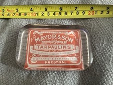 Vintage glass advertising for sale  PRESTON