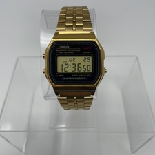 Relógio digital Casio A159WGEA-1VT masculino dourado 7" – Nova bateria, excelente comprar usado  Enviando para Brazil
