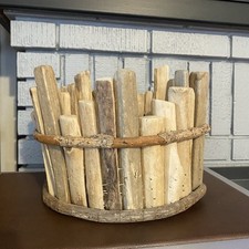 Wooden driftwood basket for sale  Buffalo