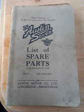 Austin seven list for sale Austin seven list for sale  WARRINGTON