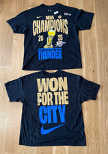 NOVA CAMISETA CONFETE NIKE ADULTO 2025 NBA FINALS CHAMPIONS OKLAHOMA CITY THUNDER! comprar usado  Enviando para Brazil