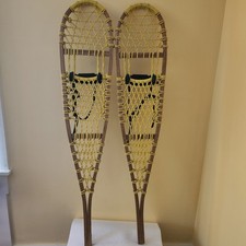 Wooden snowshoes yellow for sale  Waterford