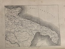 Carta geografica puglie usato  Macerata