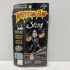 Bandeira/bandeira de náilon selada vintage 1999 WCW STING 20”X36” RARA comprar usado  Enviando para Brazil