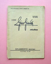 Catalogo gino giovetti usato  Italia