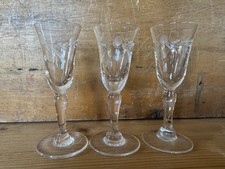 Vintage sherry glasses for sale  STAFFORD