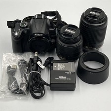 Câmera Nikon D5000 DSLR com lentes AF-S 18-55mm e 55-200mm estado usado comprar usado  Enviando para Brazil