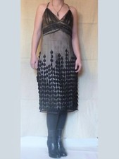 Robe soie beige d'occasion  Paris XV