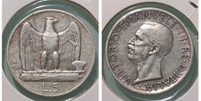 Italia5 lire 1926 usato Italia5 lire 1926 usato  Zandobbio