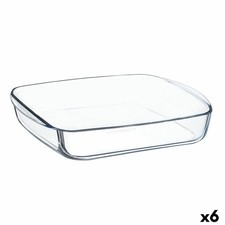 Półmisek Kuchenny Ô Cuisine Kwadratowy 25 x 22 x 5 cm Przezroczysty Szkło [6  na sprzedaż  Wysyłka do Poland