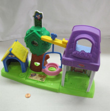 Fisher Price Little People PNEU PLAYGROUND BALANÇO CAIXA DE AREIA CASA DE CACHORRO 2009 comprar usado  Enviando para Brazil