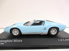 PAUL'S MODEL ART / MINICHAMPS - 1966 LAMBORGHINI MIURA (AZUL CLARO) - 1/43 comprar usado  Enviando para Brazil