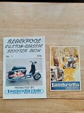 lambretta brochure for sale  BOGNOR REGIS