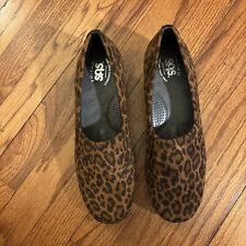 Sapato Feminino SAS Estampa Animal Tecido Leopardo Tamanho 8 1/2 M comprar usado  Enviando para Brazil