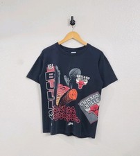 Camiseta de basquete masculina vintage anos 90 Chicago Bulls NBA tamanho médio Jordan preta comprar usado  Enviando para Brazil