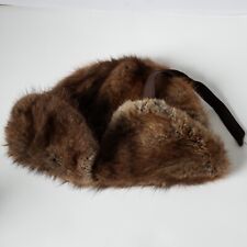 Chapéu Crowncap pele de castor vintage Canadá acolchoado inverno quente abas de orelha gravatas tamanho G. comprar usado  Enviando para Brazil