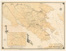 1930 hiking map for sale  Belvedere Tiburon