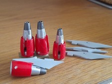 4x Motores a Jato de Substituição Modelo Avião Vermelho Boeing Airbus Peças 1:200 comprar usado  Enviando para Brazil