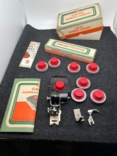 Máquina de costura vintage Singer automática em ziguezague em ziguezague PADRÕES EXTRAS, usado comprar usado  Enviando para Brazil