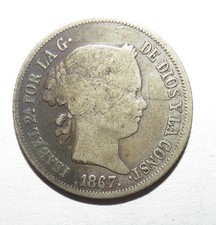 Espagne céntimos 1867 d'occasion  Pacy-sur-Eure