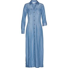 Hemdblusenkleid blau damen gebraucht kaufen  Deutschland