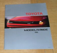 Toyota brochure 1986 for sale  FAREHAM