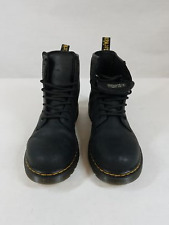 Botas femininas Dr. Martens couro liso original com cadarço - Preto, tamanho 7 EUA, usado comprar usado  Enviando para Brazil