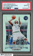 2023 Panini Silver Prizm Deca #63 Anthony Edwards Timberwolves PSA 10 GEM ESTADO PERFEITO comprar usado  Enviando para Brazil